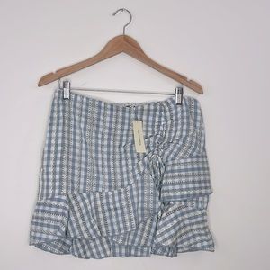 Francesca’s Collections Mini Skirt Women’s Stripes Skirt Blue Size Large